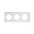 DEBFLEX - DEBFLEX - CASUAL EVO PLAQUE DE FINITION 3 POSTES BLANC PUR - vignette