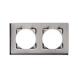 DEBFLEX - DEBFLEX - CASUAL EVO PLAQUE DE FINITION 2 POSTES GRIS PLATINE - vignette