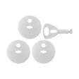 DEBFLEX - OBTURATEUR PRISE + CLE BLANC SACHET DE 4 - vignette
