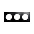 DEBFLEX - DEBFLEX - CASUAL EVO PLAQUE DE FINITION 3 POSTES NOIR INTENSE - vignette