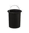 5 FIVE SIMPLY SMART - Poubelle de salle de bain en métal Gris et couvercle en Bambou 3 L - vignette