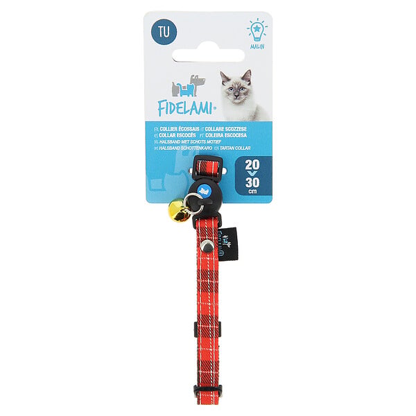 FIDELAMI - collier écossais rouge - large