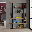 CONCEPT USINE - Meuble à étagères bois et anthracite KIRJA - vignette
