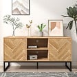 CONCEPT USINE - Buffet effet chevron 2 portes et 2 niches CHEVRON - vignette