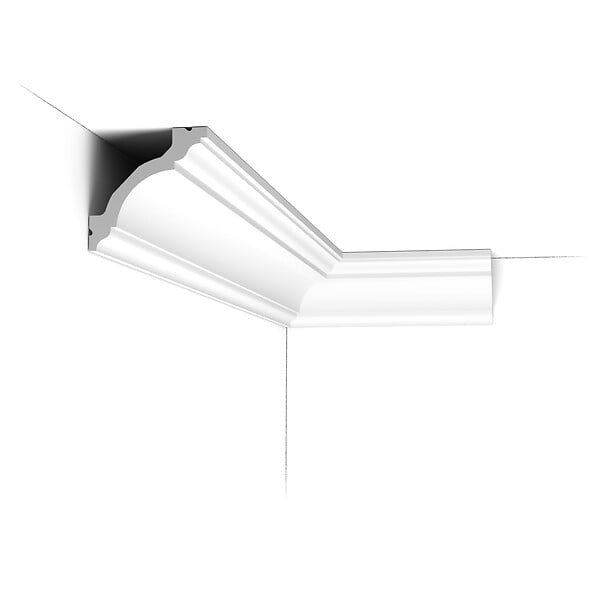ORAC DECOR - Pack 10 mètres Corniches Plafond C213 avec colle - Orac x Cimaises-et-plus - 8x8x200cm (h x p x L) - moulure décorative polyuréthane - large