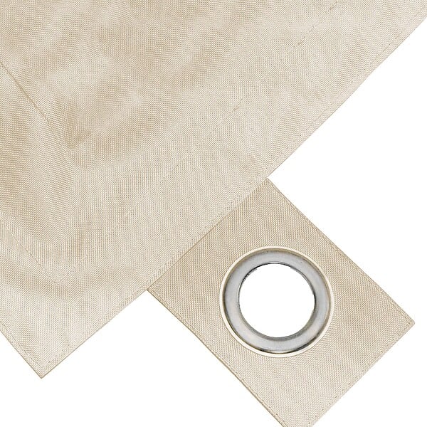 OVIALA - Housse vide de coussin de sol XL ivoire - Solys - large