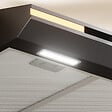 CIARRA - CIARRA Hotte Encastrable 60cm Hotte Casquette 320 m³/h 3 Vitesses Tactile Recyclage ou Evacuation CD6921B - vignette