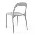 OVIALA - Chaise en plastique blanc - Milan - vignette