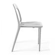 OVIALA - Chaise en plastique blanc - Milan - vignette
