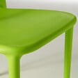 OVIALA - Chaise en plastique de jardin vert - Milan - vignette