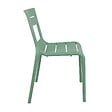OVIALA - Chaise verte sauge de terrasse en plastique - Paname - vignette