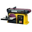 STANLEY - Ponceuse d'établi 370W Disque 150mm Abrasif 100x914mm Base Fonte anti basculement Ponçage Polissage Bois & Métaux Stanley - vignette