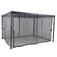 HESPERIDE - Moustiquaire pour pergola "Belize" à lattes 3x3,8m ardoise en polyester - vignette