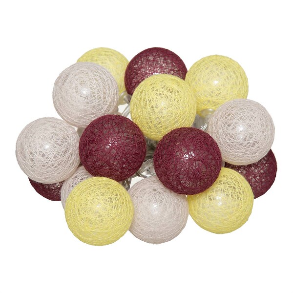 ATMOSPHERA - Guirlande LED à piles 16 boules - large