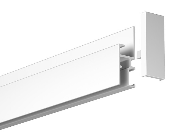 ARTITEQ - Cimaise Gallery-Click Rail R30 Blanc 200cm + clips + vis & chevilles - Cimaise Tableau Newly - large