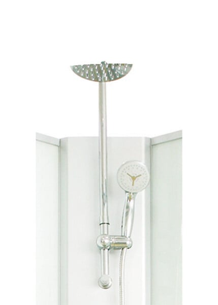 ONDEE - Cabine de douche hydromassante AMELIA - Porte Coulissante - Gris - 1/4 C - 80cm - large