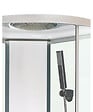 ONDEE - Cabine de douche hydromassante MERIDA - Porte coulissante - quart de cercle 80cm - vignette