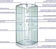 ONDEE - Cabine de douche hydromassante AMELIA - Porte Coulissante - Blanc - 1/4 C -  80cm - vignette