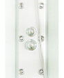 ONDEE - Cabine de douche hydromassante AMELIA - Porte Coulissante - Gris - 1/4 C - 90cm - vignette