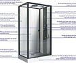 ONDEE - Cabine de douche hydromassante NOGEA SLIM - Sans silicone - Noir mat - 120x70cm - vignette