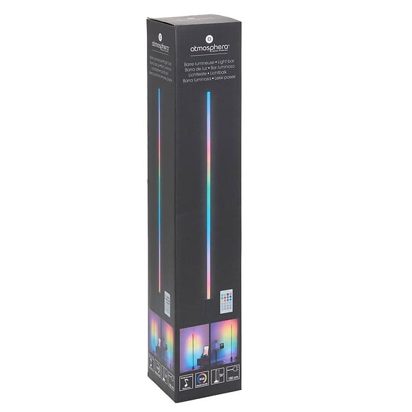 ATMOSPHERA - Tube néon secteur Oge noir H135,5cm - large