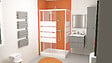 ONDEE - Receveur de douche  de douche CERA 2 - 100 x 80 cm - Céramique blanche - vignette