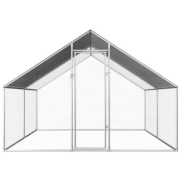 VIDAXL - vidaXL Poulailler d'extérieur 2,75 x 4 x 1,92 m Acier galvanisé - large