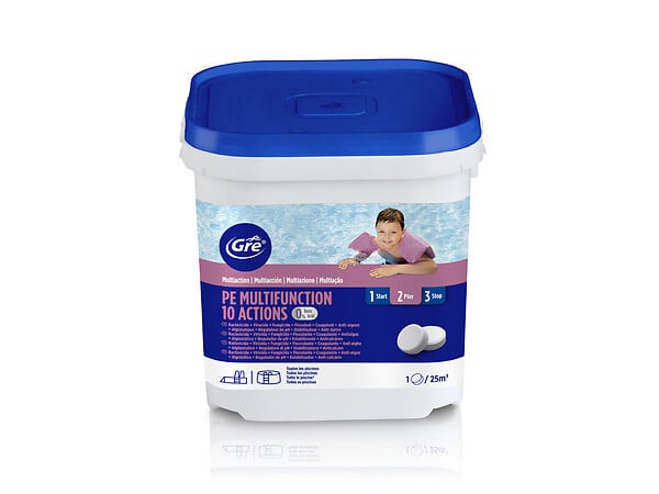 GRE - Chlore 10 actions sans acide borique 5 kg - Gré - large