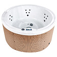 BELIANI - Spa d'extérieur avec LED MARFIL Marron - vignette