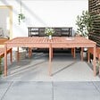 VIDAXL - vidaXL Table de jardin 203,5x100x76 cm bois massif de douglas - vignette