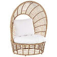 BELIANI - Fauteuil de jardin LIDO Rotin Beige - vignette