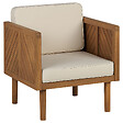 BELIANI - Fauteuil de jardin BARATTI Acacia Marron - vignette