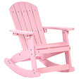 BELIANI - Fauteuil à bascule pour enfants ADIRONDACK Rose pastel - vignette
