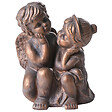 BELIANI - Statue de jardin DAMARO Enfant Marron - vignette