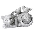 BELIANI - Statue de jardin KALELA Chat Gris - vignette