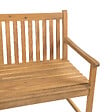 BELIANI - Banc avec coussin d'assise VIVARA 160 cm Bois d'acacia certifié Bleu marine - vignette