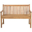 BELIANI - Banc de jardin VIVARA 120 cm Bois d'acacia certifié Marron clair - vignette