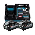 MAKITA - Pack de composé de 2 batteries XGT BL4040 40Vmax 4Ah et 1 chargeur rapide DC40RA -  - 191L77-9 - vignette