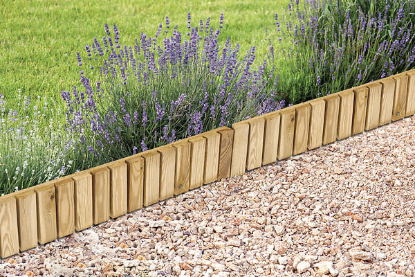 Collections Atlante - Bordure de jardin en pin type claire voie Romy cl3 - large