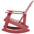BELIANI - Fauteuil à bascule de jardin ADIRONDACK Rouge - vignette
