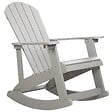 BELIANI - Fauteuil à bascule de jardin ADIRONDACK Gris clair - vignette