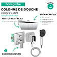 HANSGROHE - Colonne de douche mécanique Vernis Shape Douche de tête Vernis Shape Flexible Designflex Douchette Pulsify chromé - vignette