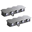 BELIANI - Lot de 2 appliques LED d'extérieur WELDON Noir - vignette