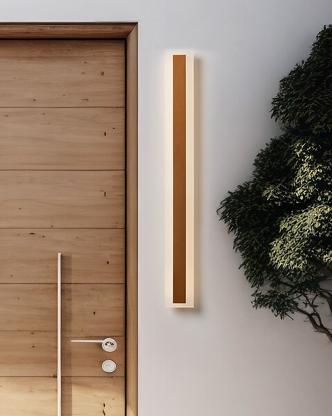 BELIANI - Lampe murale LED pour l'extérieur ROSALIE Doré - large