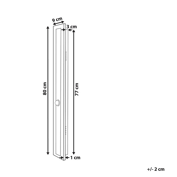 BELIANI - Lampe murale LED pour l'extérieur ROSALIE Doré - large