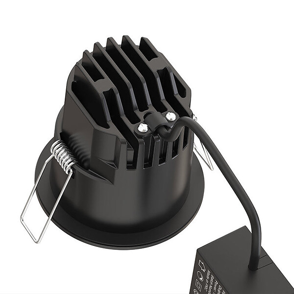 SOLUM - Spot LED SOLUM HYDRA RT2012 RE2020 encastrable dimmable à basse luminace CCT 10W Noir - large