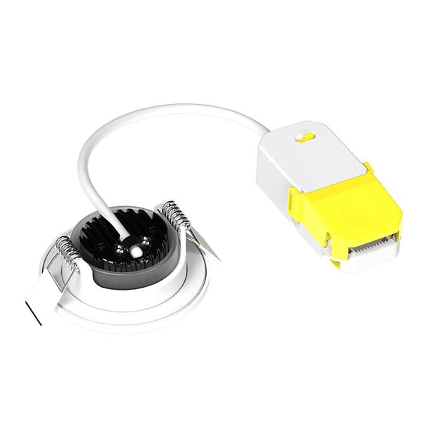 SOLUM - Spot LED SOLUM LIBRA S0050690D extra plat RT2012 RE2020 encastrable orientable dimmable 6W, IP65 - large