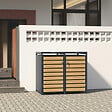 KOVER - Cache poubelle en metal - vignette