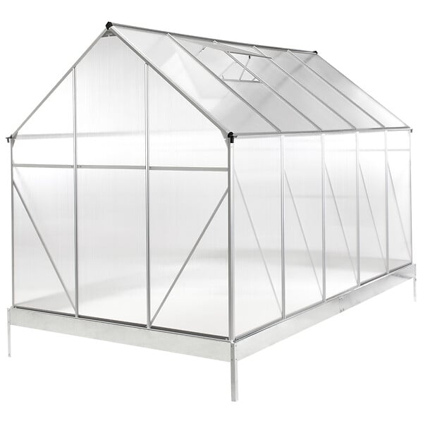 BELIANI - Serre de jardin APULIA Argenté 315 cm - large