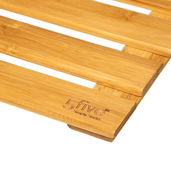 5 FIVE SIMPLY SMART - Tapis de salle de bain Caillebotis en Bambou 50 x 68 cm - large